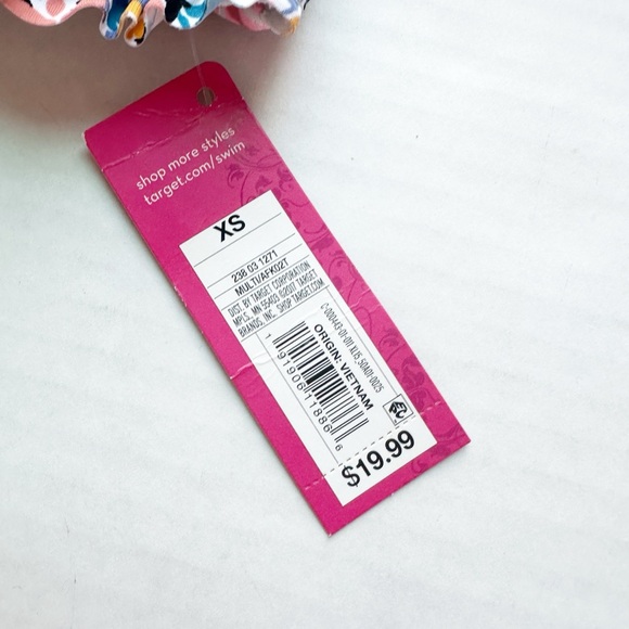 Xhilaration Floral Smocked Bandeau Lace Up
Back Bikini Top NWT - Picture 13 of 13